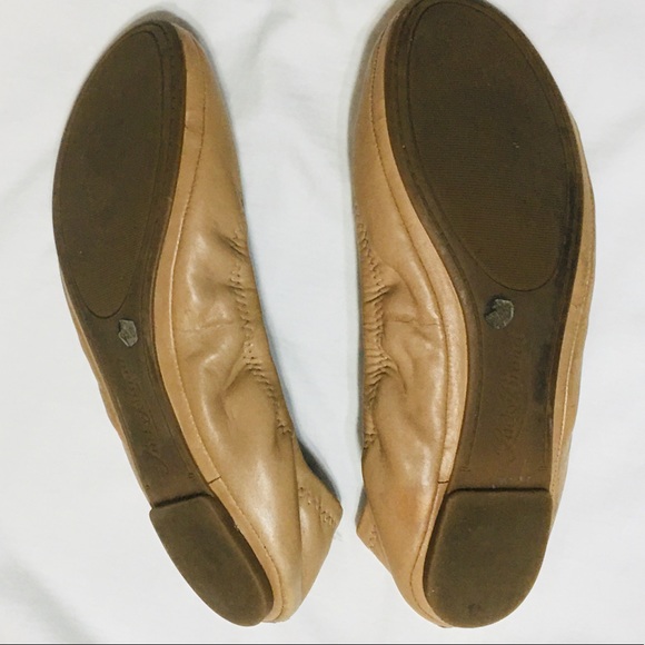 Lucky brand Emmie leather ballet flats nude tan - Picture 5 of 6
